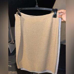 Tan Knit St. John Skirt